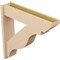 Ekena Millwork 7 1/2-in W x 32-in D x 32-in H Funston Slat Rough Cedar Woodgrain TimberThane Outlooker, Primed Tan OUTUR075X32X32FST24RCPR - alternate 4